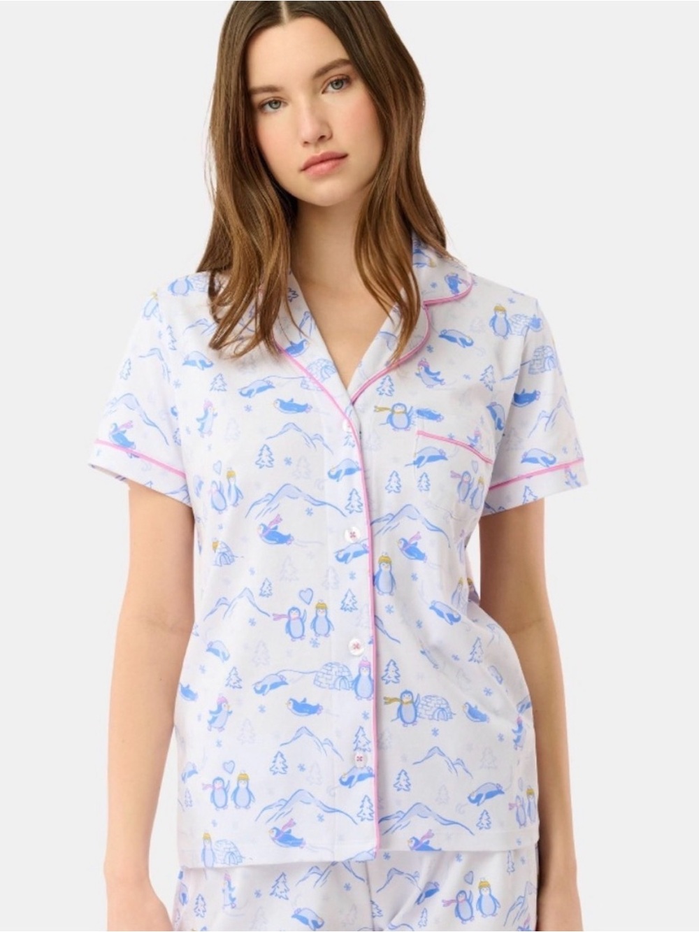 NWT still wrapped  Roller Rabbit Penguin Print Short-Sleeve Pajama Top